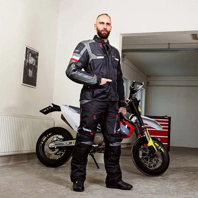 Motorradjacke W-TEC Excellenta Evo - Thunderstorm Gray