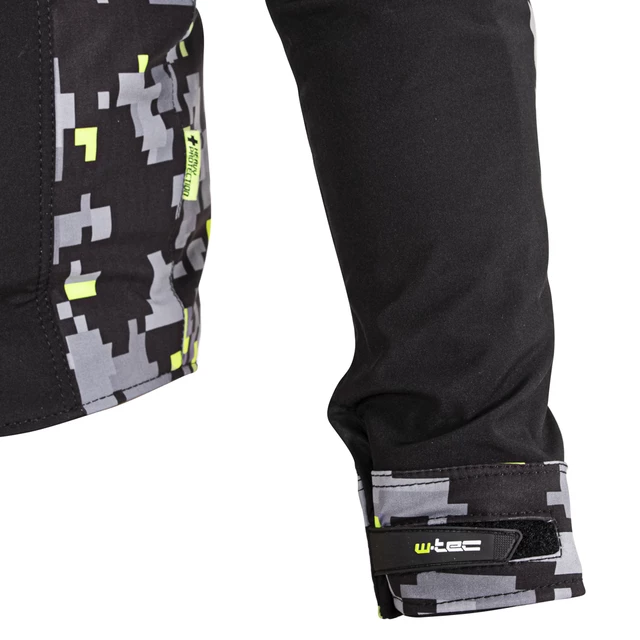 W-TEC Kybero Herren Softshell Motorradjacke - schwarz-fluo