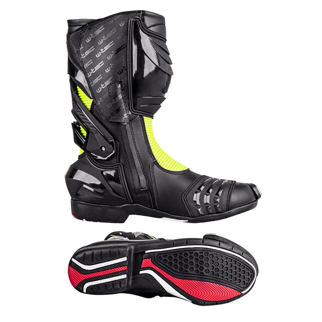 W-TEC Beastor Motorradstiefel - schwarz-grün