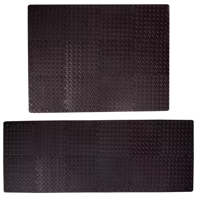 Puzzlematte inSPORTline Famkin (12 Fliesen, 18 Kanten) - mocha mousse