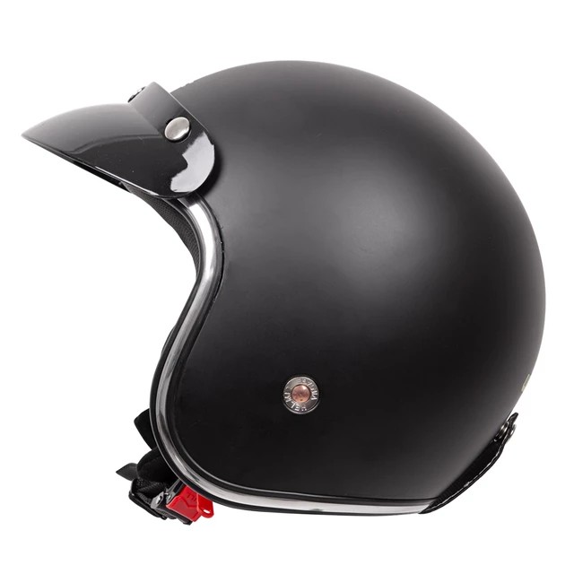 W-TEC YM-629 Motorradhelm mit Ageless Brille - mattschwarz