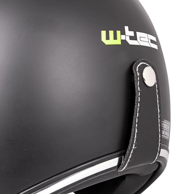 W-TEC YM-629 Motorradhelm mit Ageless Brille - mattschwarz