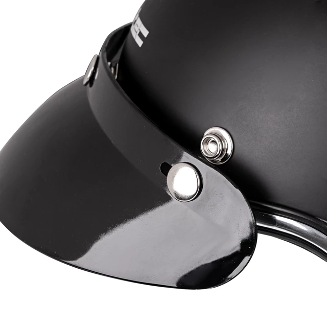 W-TEC YM-629 Motorradhelm mit Ageless Brille - mattschwarz