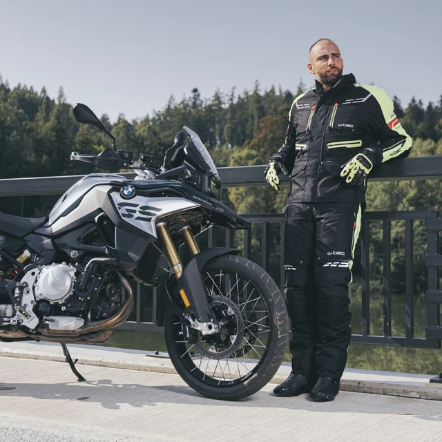 W-TEC Spirital Herren Motorradhose - schwarz-orange
