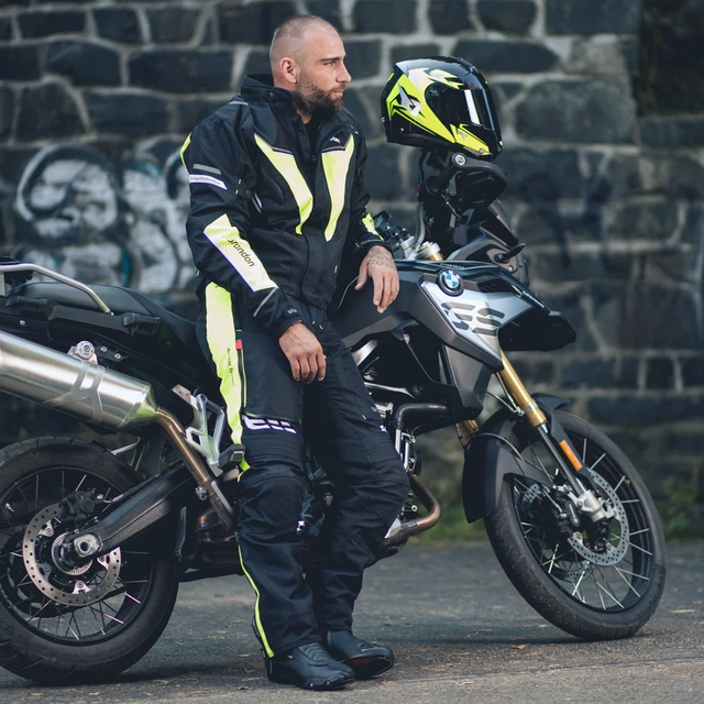W-TEC Spirital Herren Motorradhose - schwarz-orange