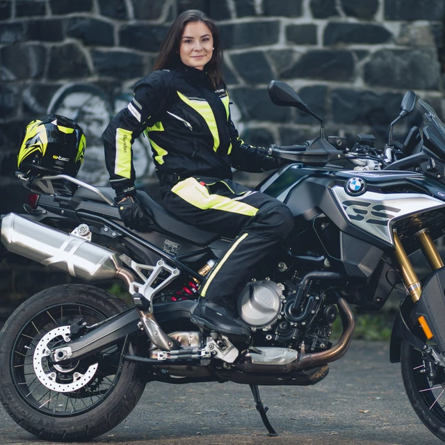 W-TEC Spirital Lady Damen Motorradhose - schwarz-fluo gelb