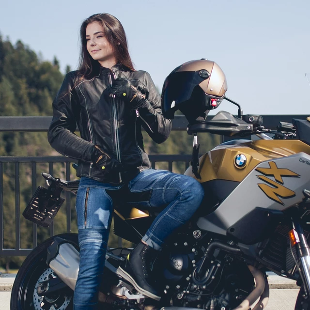 W-TEC Ekscita Damen Motorradjeans - blau