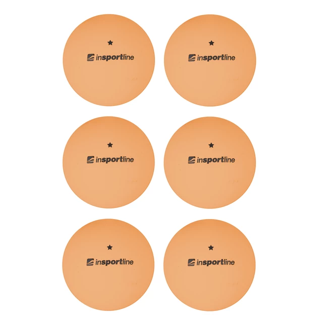 inSPORTline Elisenda S1 6ks Tischtennisbälle - orange - orange