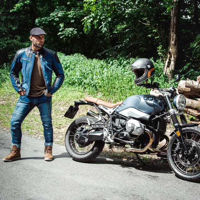 W-TEC Kareko Motorradjacke - blau