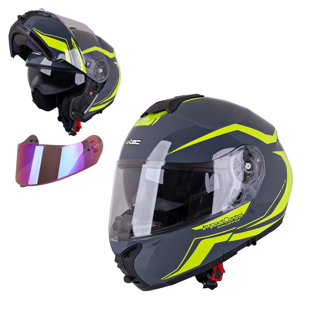 W-TEC FS-907 Klapphelm - Black Matt