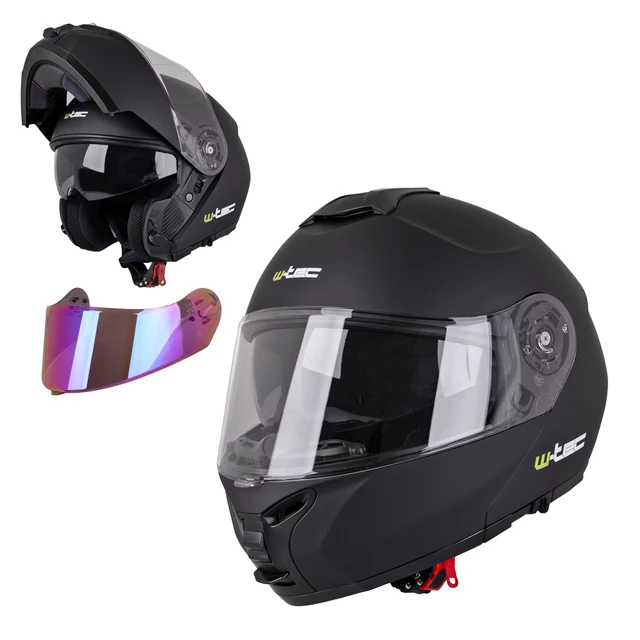 W-TEC FS-907 Klapphelm - Black Matt