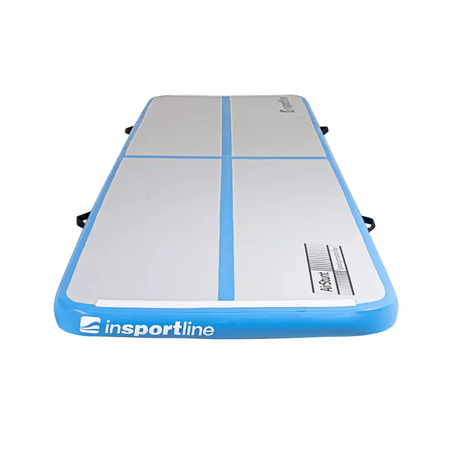 Airtrack inSPORTline Airstunt 400x100x10 cm weiß mit elektrischer Pumpe