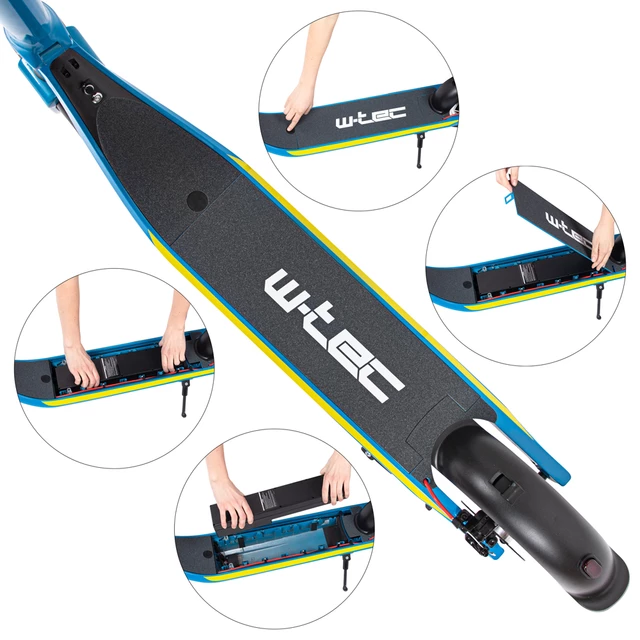 Klapp Elektroroller W-TEC Dalfin 10" - blau