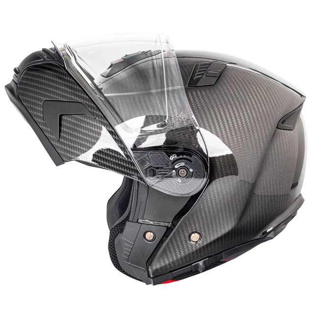 Klapphelm W-TEC Tensiler - Kohlenstoff-Glanz