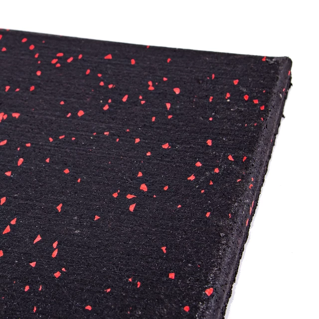 Hantelmatte inSPORTline Proteko II 50x50x1,5 cm - schwarz-rot