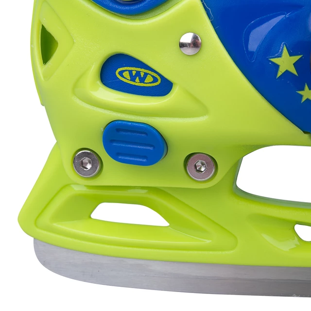 WORKER Kelly Pro Boy - Jungen-Winter-Schlittschuhe mit Pelz - blau-grün