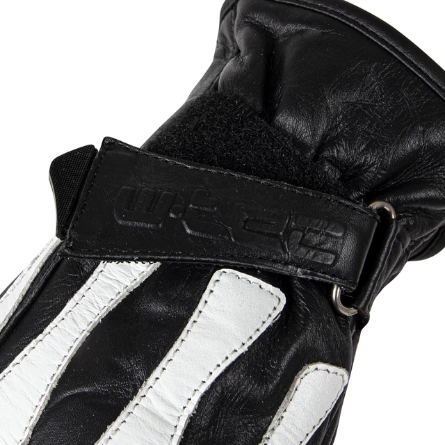 W-TEC Classic Motorradhandschuh - White Bones Schwarz