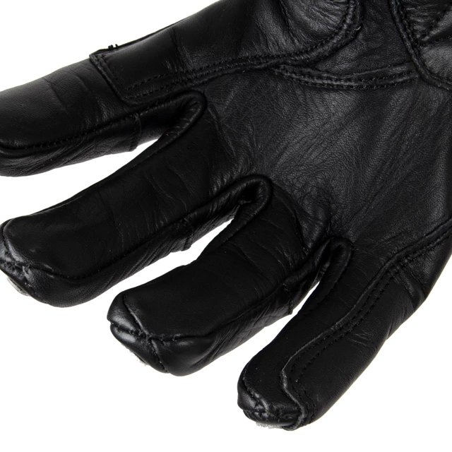 W-TEC Classic Motorradhandschuh - White Bones Schwarz