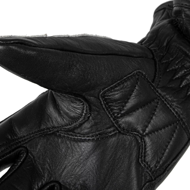 W-TEC Classic Motorradhandschuh - White Bones Schwarz