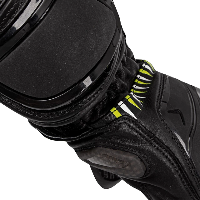 W-TEC Evolation Motorradhandschuhe - schwarz-wieß-fluo