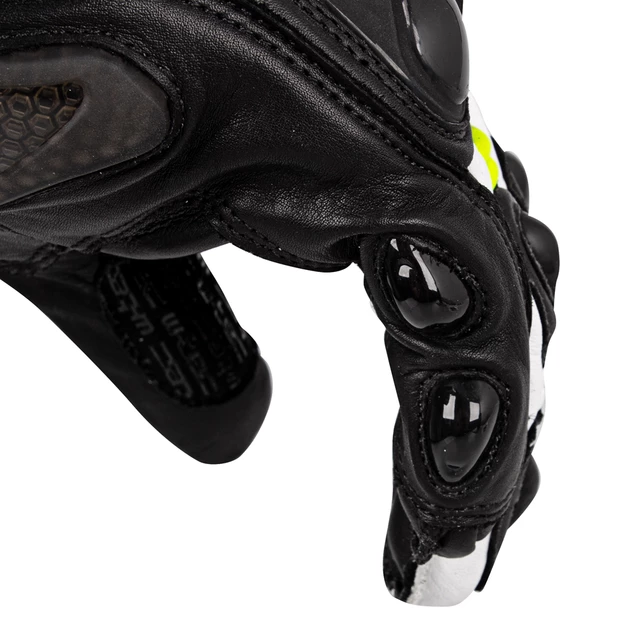W-TEC Evolation Motorradhandschuhe - schwarz-wieß-fluo