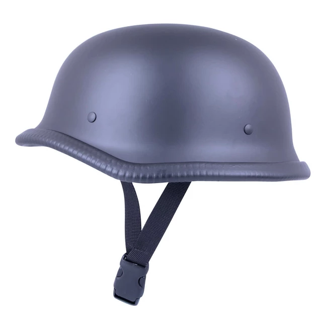 Sodager DH-001 Retro offener Motorradhelm - mattschwarz