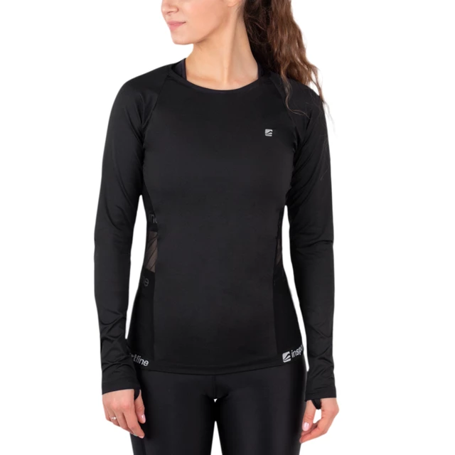 Damen T-Shirt inSPORTline T-Lang - schwarz - schwarz
