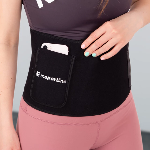 Neoprengürtel inSPORTline Waistpire - rosa
