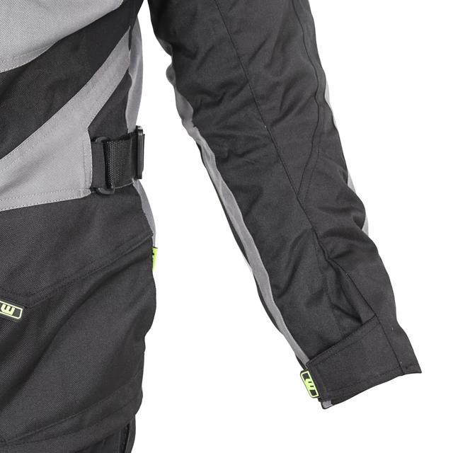 W-TEC Burdys Evo Herren-Motorradjacke - schwarz-grau-rot