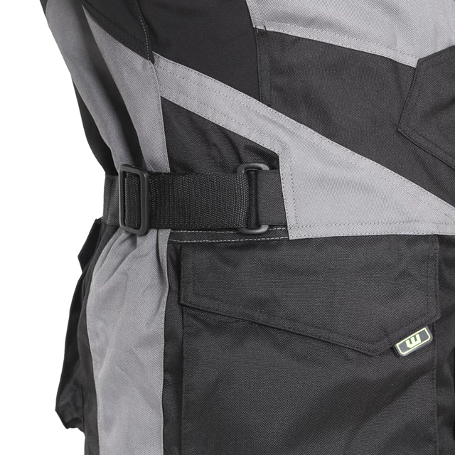 W-TEC Burdys Evo Herren-Motorradjacke - schwarz-grau-rot