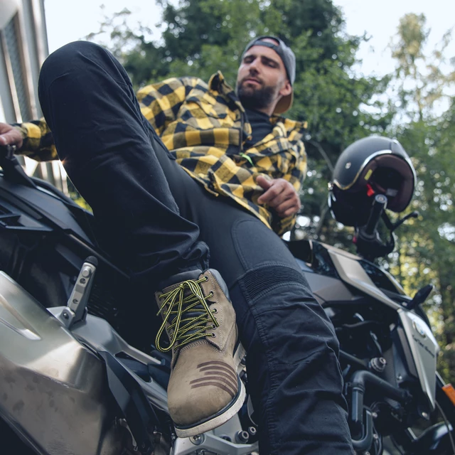 W-TEC Aredator Herren Mottorradjeans - schwarz