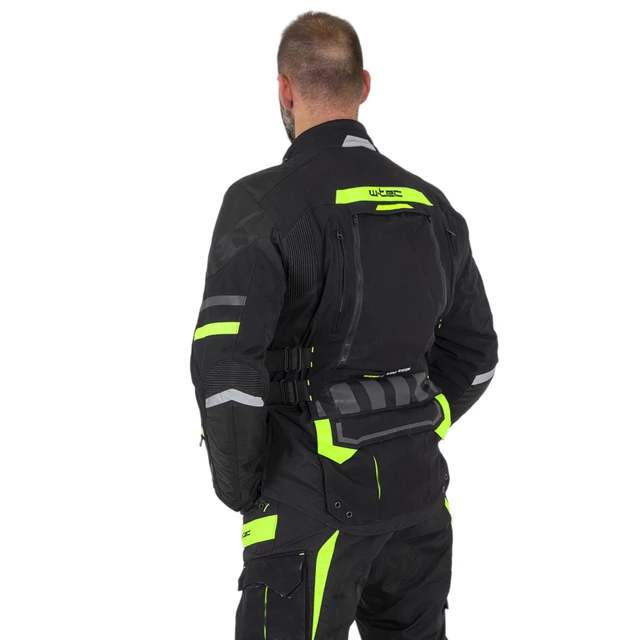 W-TEC Aircross Motorradjacke - schwarz-fluo gelb