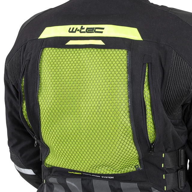 W-TEC Aircross Motorradjacke - schwarz-fluo gelb