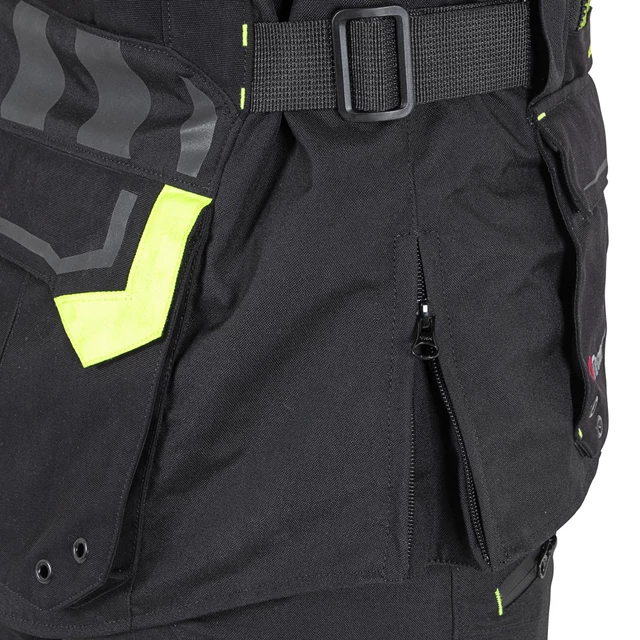 W-TEC Aircross Motorradjacke - schwarz-fluo gelb