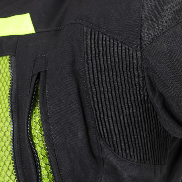 W-TEC Aircross Motorradjacke - schwarz-fluo gelb