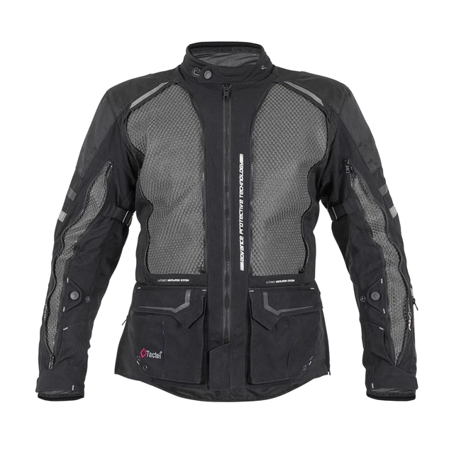 W-TEC Aircross Motorradjacke - schwarz-fluo gelb