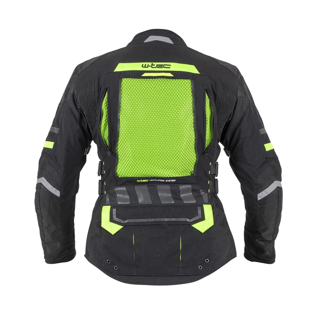 W-TEC Aircross Motorradjacke - schwarz-fluo gelb
