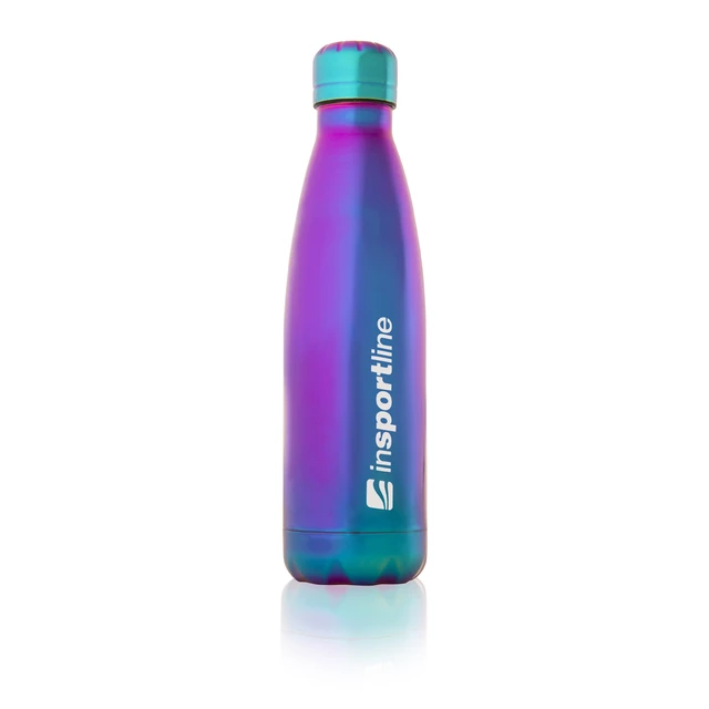 Outdoor-Thermoflasche inSPORTline Laume 0,5 l - Rose Gold - Blau
