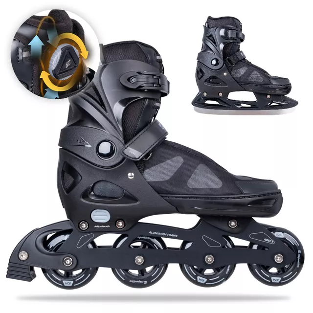Schlittschuhe 2in1 mit Spannrad inSPORTline Noctys
