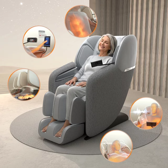 Massagesessel inSPORTline Modenico - beige - grau