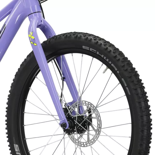Junior Mädchen Fahrrad Kross LEA JR 2.0 24" - Modell 2025 - fialová / černá / lesk
