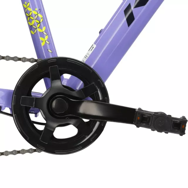 Junior Mädchen Fahrrad Kross LEA JR 2.0 24" - Modell 2025 - fialová / černá / lesk