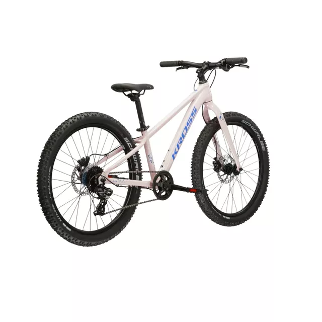 Junior Mädchen Fahrrad Kross LEA JR 2.0 24" - Modell 2025 - fialová / černá / lesk