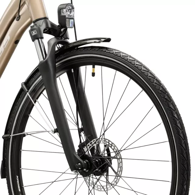 Damen-Trekkingrad Kross Trans 3.0 28" - Modell 2025 - hnědá / stříbrná / matný