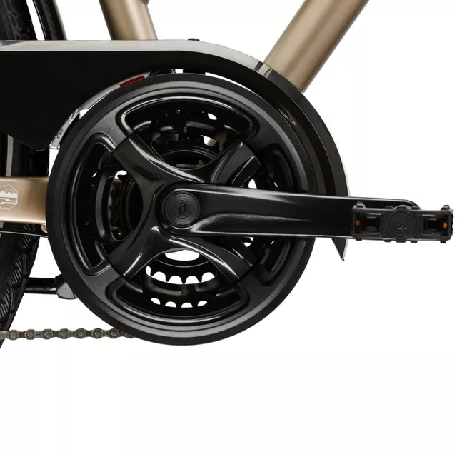 Damen-Trekkingrad Kross Trans 3.0 28" - Modell 2025 - hnědá / stříbrná / matný