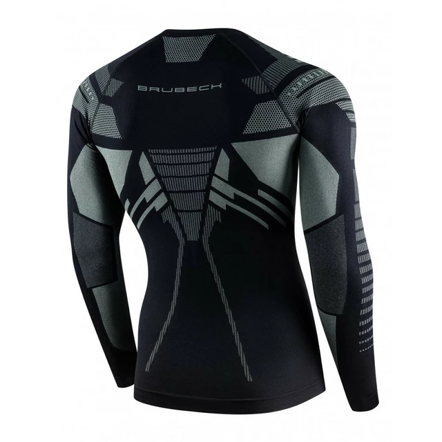 Brubeck Dry Langarm-Funktionsshirt für Männer - Black /  / Graphite