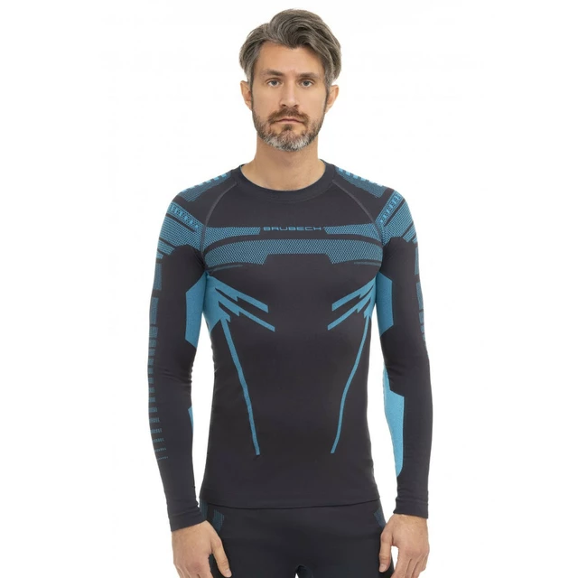 Brubeck Dry Langarm-Funktionsshirt für Männer - Black /  / Graphite