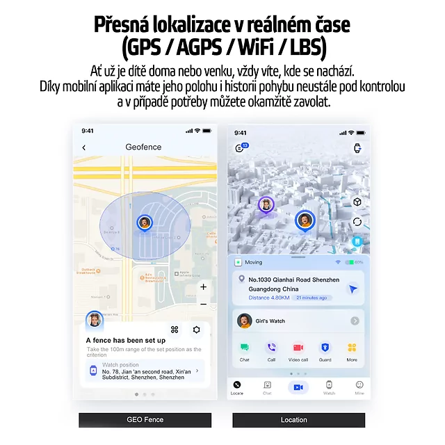 Kinder Smart Watch inSPORTline Cubbio - weiß