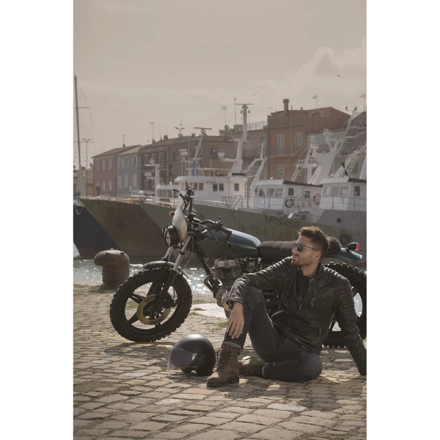 PMJ Legend Café Racer Herren-Motorradjeans - blau