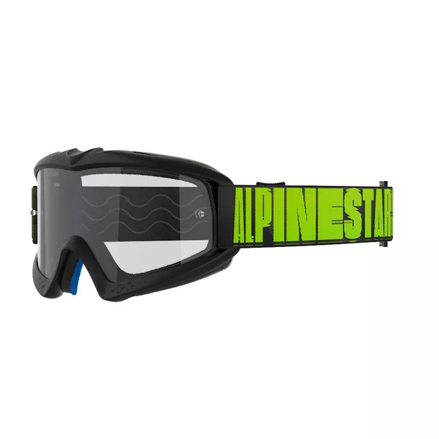 Alpinestars Vision Youth Kinder Motocrossbrille - Hollow černá antracit/žlutá fluo, čiré plexi - Hollow černá antracit/žlutá fluo, čiré plexi